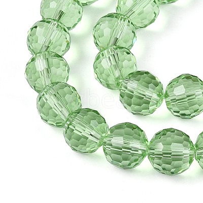 Transparent Glass Bead Strands GLAA-R095-10mm-28-1