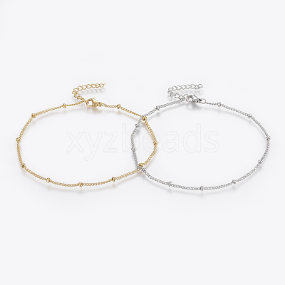 304 Stainless Steel Anklets AJEW-H013-04-1