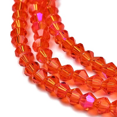 Transparent Electroplate Glass Beads Strands EGLA-A039-T3mm-L14-1