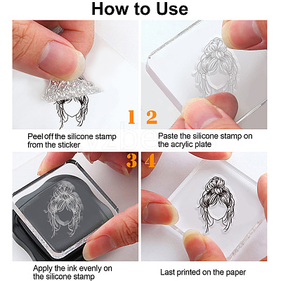 Custom Summer Theme PVC Plastic Clear Stamps DIY-WH0631-0469-1