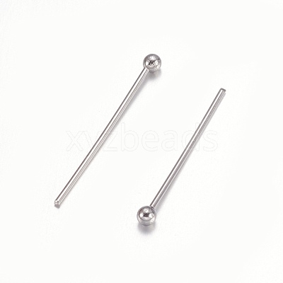 Tarnish Resistant 304 Stainless Steel Ball Head Pins STAS-O105-04-0.6x18mm-1