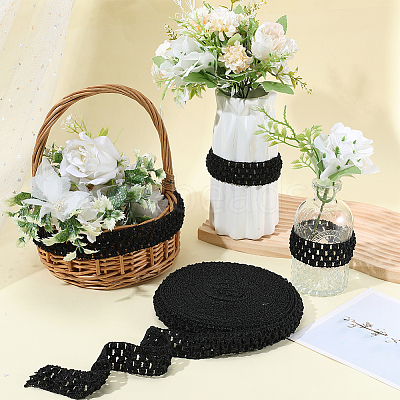 10M Elastic Polyester Ribbon Baby Headbands OHAR-GF0001-53B-02-1