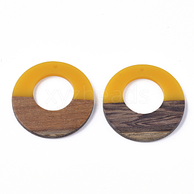 Resin & Walnut Wood Pendants RESI-S358-29B-08-1