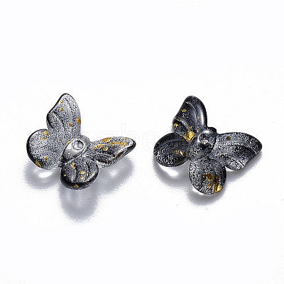 Transparent Spray Painted Glass Charms LS-GLAA-T016-22E-1
