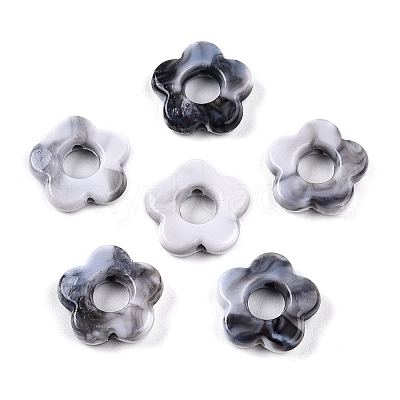 Gradient Color Transparent Acrylic Beads OACR-N137-49U-1