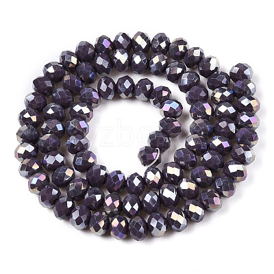 Electroplate Glass Beads Strands LS-EGLA-A044-P6mm-B11-1