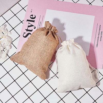 Burlap Packing Pouches Drawstring Bags ABAG-BC0001-08-18x13-1