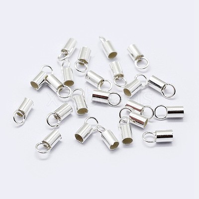 925 Sterling Silver Cord Ends STER-F036-21S-1.3mm-1