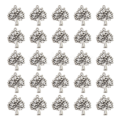 50Pcs Tibetan Style Alloy Pendants FIND-DC0006-11-1
