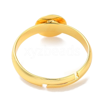 Rack Plating Adjustable Brass Ring Findings LS-KK-F090-08G-02-1