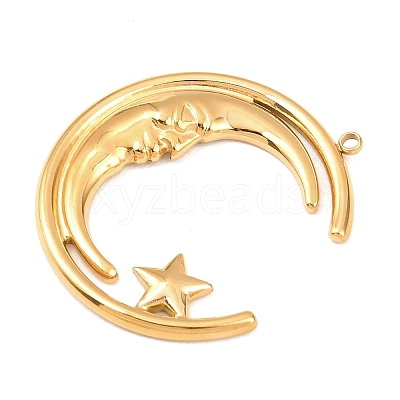 304 Stainless Steel Pendants STAS-H248-02G-1