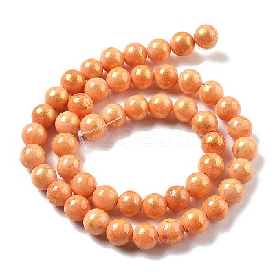 Natural Mashan Jade Beads Strands G-A255-A01-01J-1
