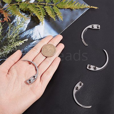 201 Stainless Steel Handheld Detacher Hook Key FIND-WH0038-78P-1