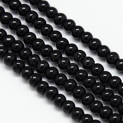 Crystal Glass Round Beads Strands EGLA-F037-4mm-B03-1