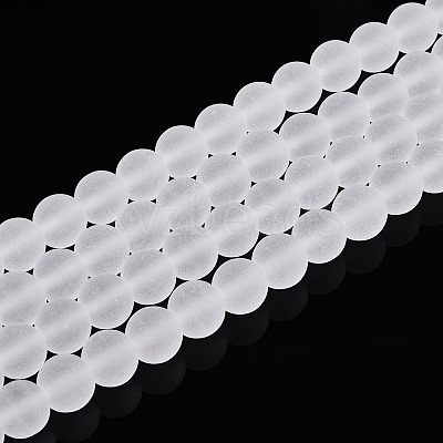 Transparent Glass Beads Strands GLAA-T032-T8mm-MD13-1