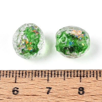 Handmade Foil Glass Beads FOIL-N029-10C-1