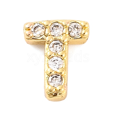 Rack Plating Brass Micro Pave Cubic Zirconia Cabochons KK-F874-04G-T-1
