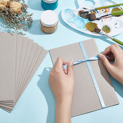 8Pcs Rectangle Kraft Paper Book Board DIY-PH0009-43-1