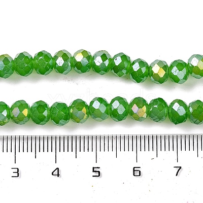 Baking Electroplate Glass Beads Strands DGLA-A039-J10mm-B11-1