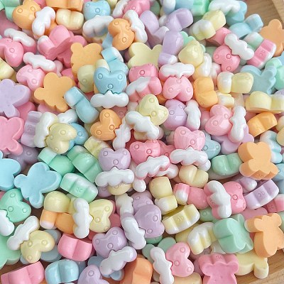 Cartoon Opaque Resin Cabochons RESI-C039-03B-1