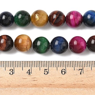 Natural Tiger Eye Beads Strands G-G101-10mm-6-1