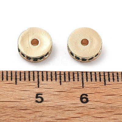 Brass Micro Pave Cubic Zirconia Beads KK-R216-15KCG-02-1