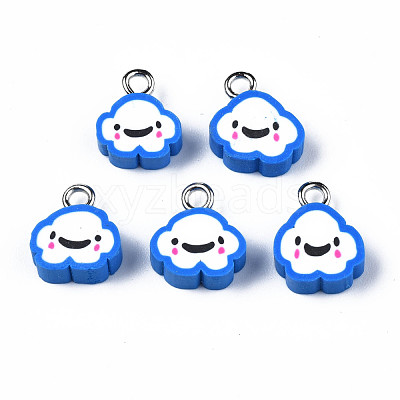 Handmade Polymer Clay Charms CLAY-N006-37B-01B-1
