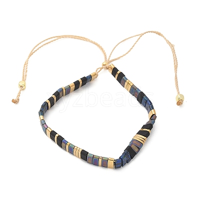 Vintage Ethnic Style Adjustable Glass Tila Beaded Handmade Slider Bracelets for Women ZN9527-2-1
