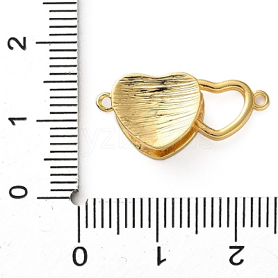 Brass Interlocking Clasps KK-Z105-03G-1