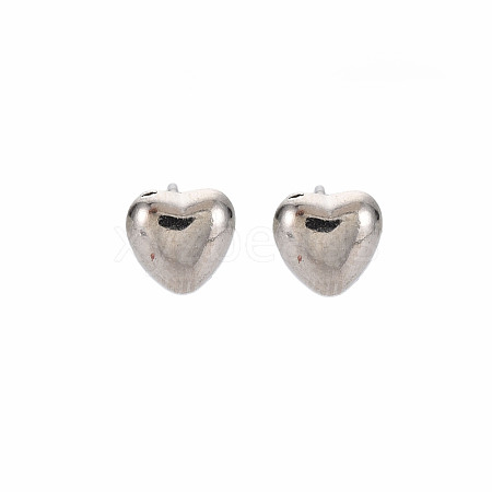Heart Stud Earrings for Women EJEW-S213-02A-01S-RS-1