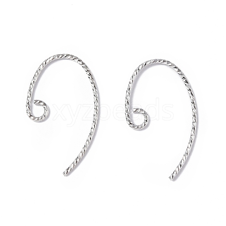 Brass Earring Hooks KK-E079-01P-1