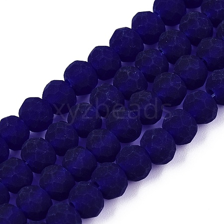 Transparent Glass Beads Strands EGLA-A044-T6mm-MD06-1