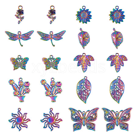 20Pcs 10 Style Alloy Pendants FIND-TA0003-92-1