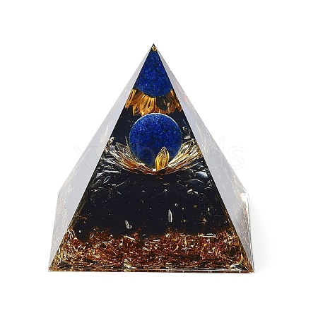 Orgonite Pyramid Resin Energy Generators DJEW-D013-02A-1