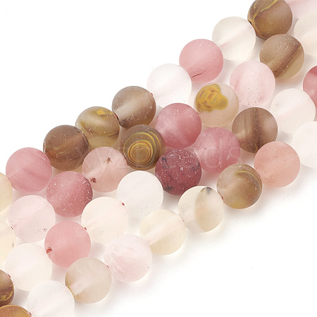 Tigerskin Glass Beads Strands G-T106-259-1