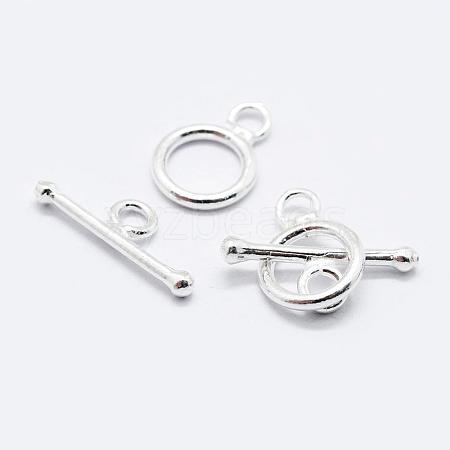 925 Sterling Silver Toggle Clasps STER-K167-078S-1