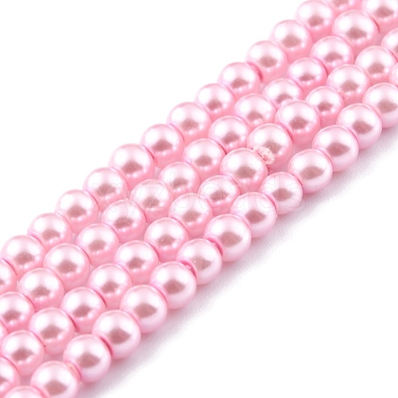 Glass Pearl Beads Strands HY-XCP0001-04-1