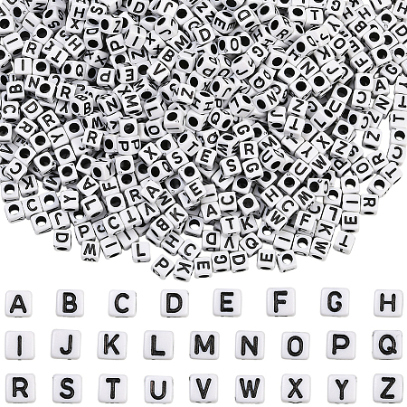 1000Pcs Opaque Acrylic Beads MACR-SC0002-43C-1