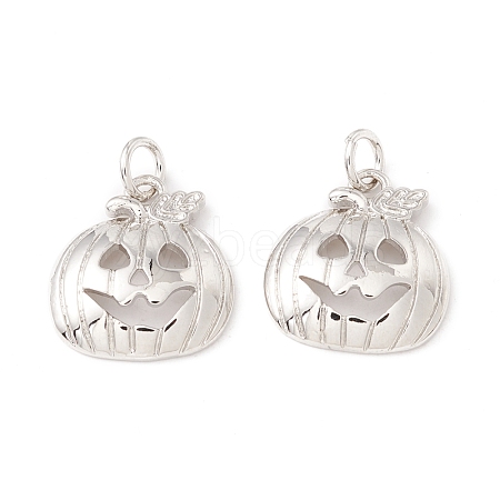 Halloween Brass Pendants KK-P217-11P-1