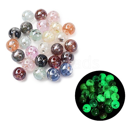 Luminous Transparent Resin & Glitter Powder Beads RESI-C073-16-1