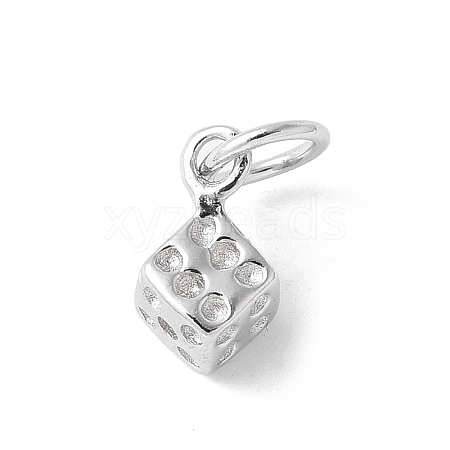 925 Sterling Silver Dice Charms STER-M093-02P-1