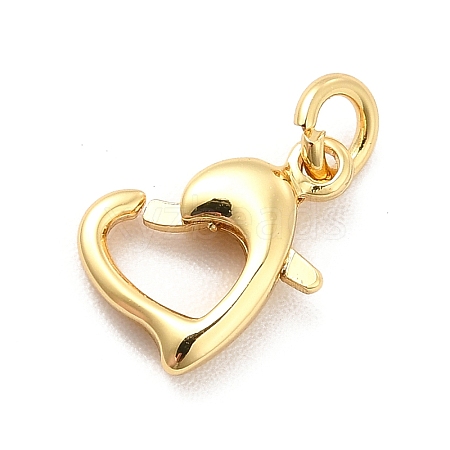 Rack Plating Brass Lobster Claw Clasps X-KK-K270-23G-1