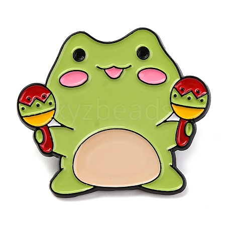 Cartoon Frog Enamel Pins JEWB-S033-02B-1