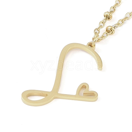 304 Stainless Steel Pendant Necklaces LS-NJEW-H029-02G-S-1