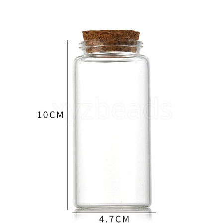 Glass Bottle CON-WH0085-73F-1