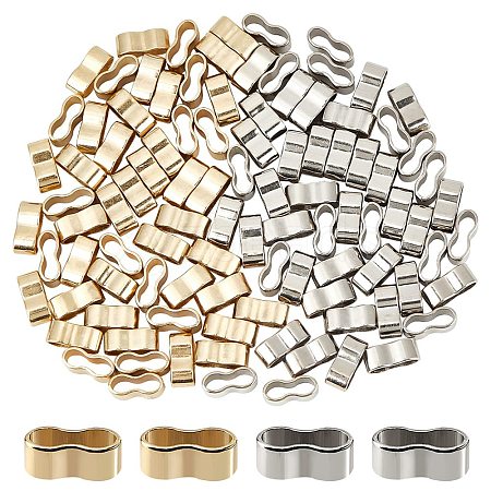 100Pcs 2 Colors Zinc Alloy Slide Charms FIND-DC0004-96-1