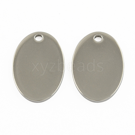 Tarnish Resistant 304 Stainless Steel Stamping Blank Tag Pendants STAS-S028-02-1