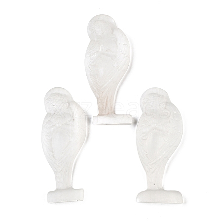 Natural Selenite Carved Angel Figurines G-G130-02-1