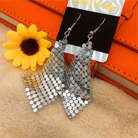 Sparkle Alloy Sequins Dangle Earrings for Women NE0138-6-1