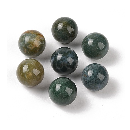 Natural Indian Agate No Hole Sphere Beads G-K353-04D-09-1